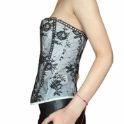 Floral lace corset