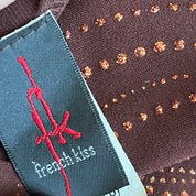 90s Brown sparkle halter dress