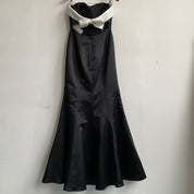 B&w satin formal dress (sample)