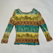 y2k sequin beaded boho knit