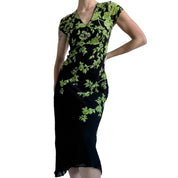 90s floral beaded maxi dress