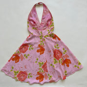 Handmade floral halter dress
