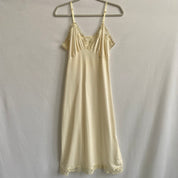 Vintage ivory satin slip