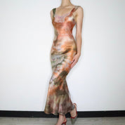 Tie Dye Silk Gown (XS-S) 