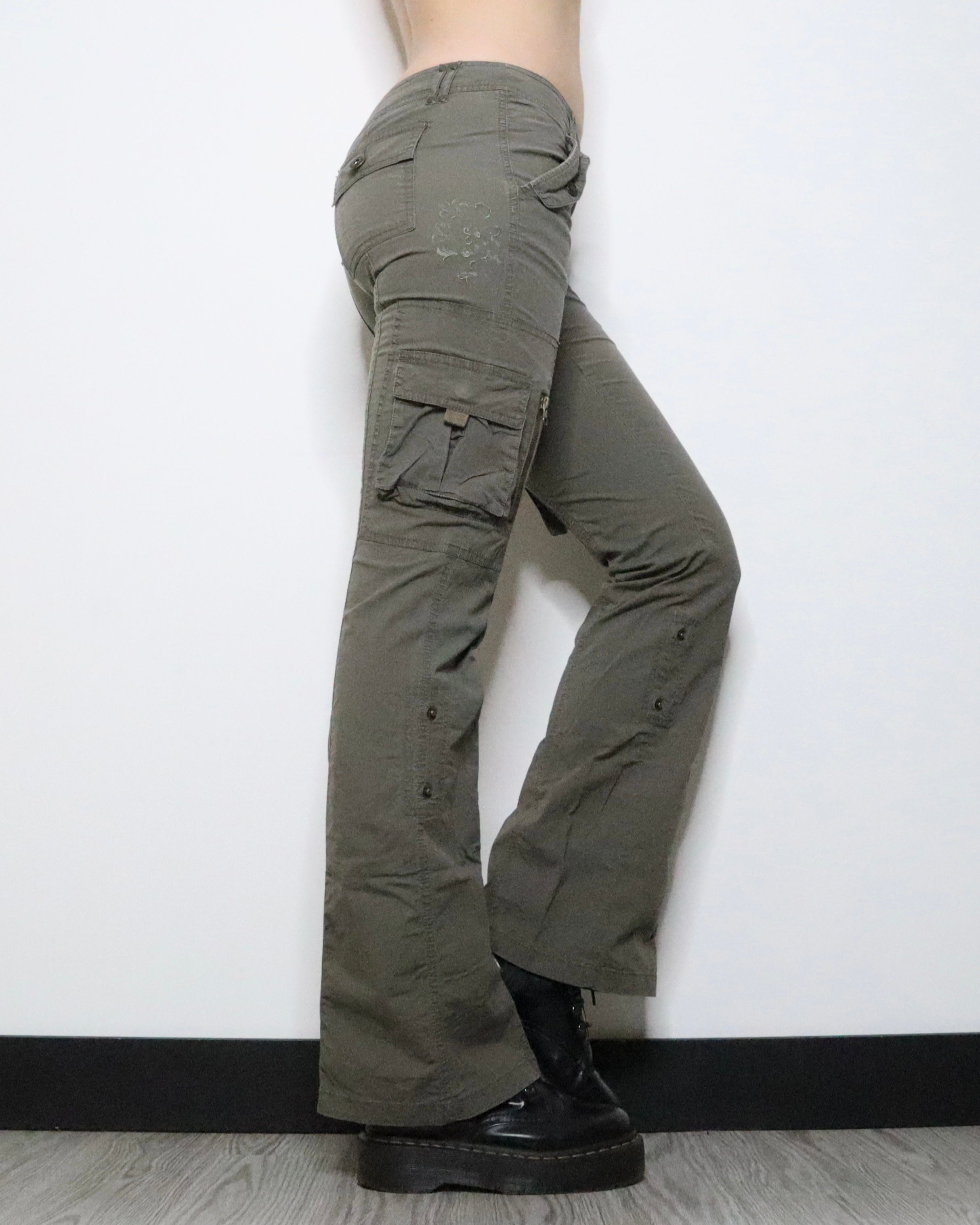 Khaki Green Cargo Pants (Small) 