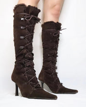 Knee High Stiletto Boots (6.5-7 US)