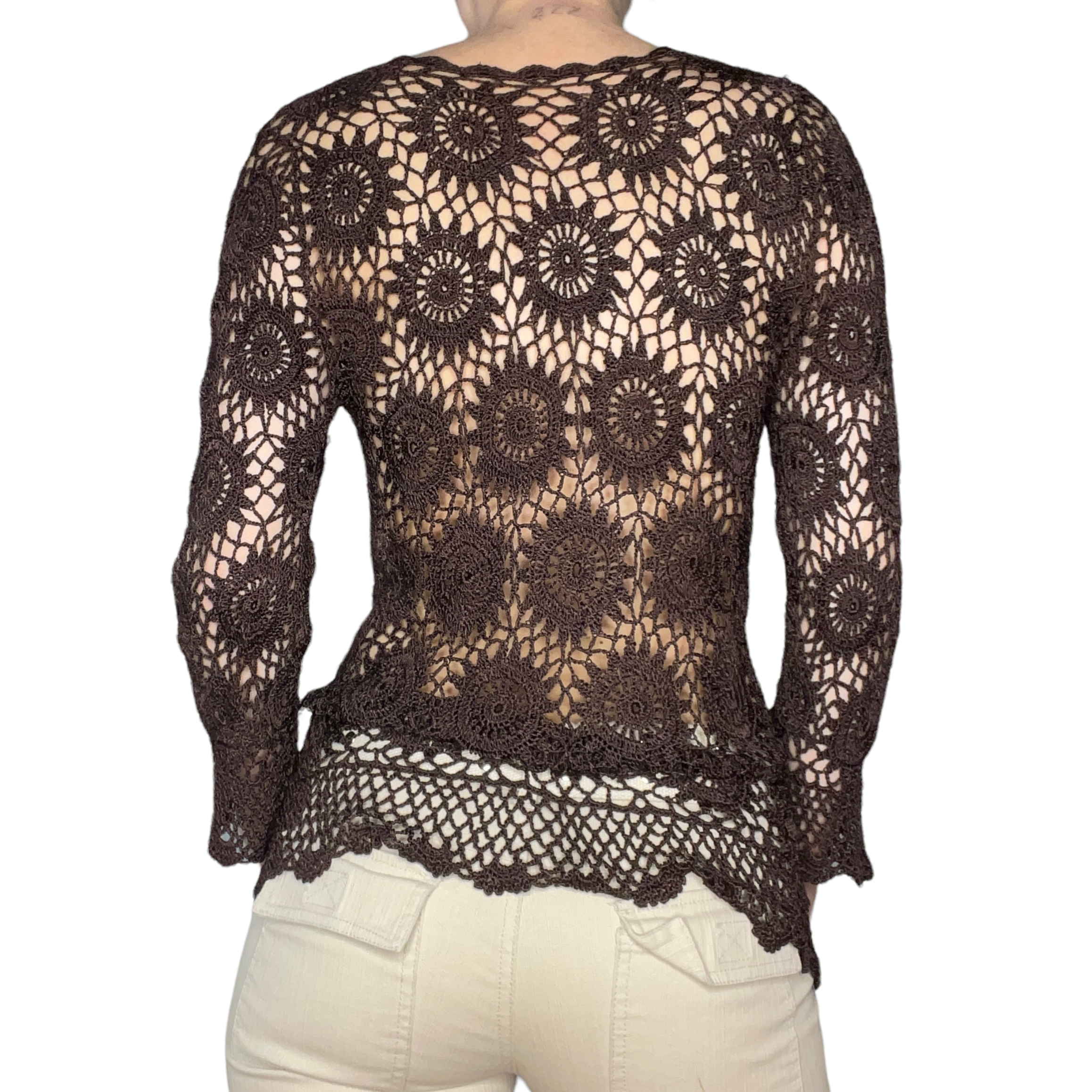Crochet sweater top