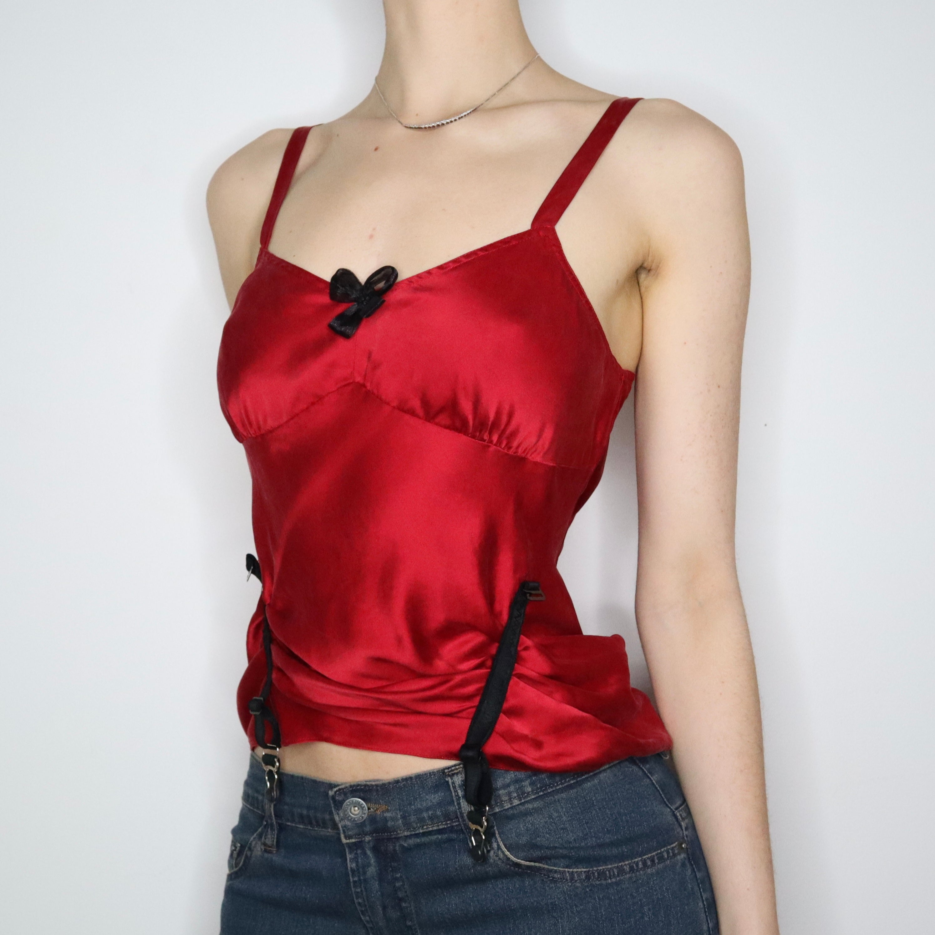 Anne Klein Red Silk Camisole (S-M) 
