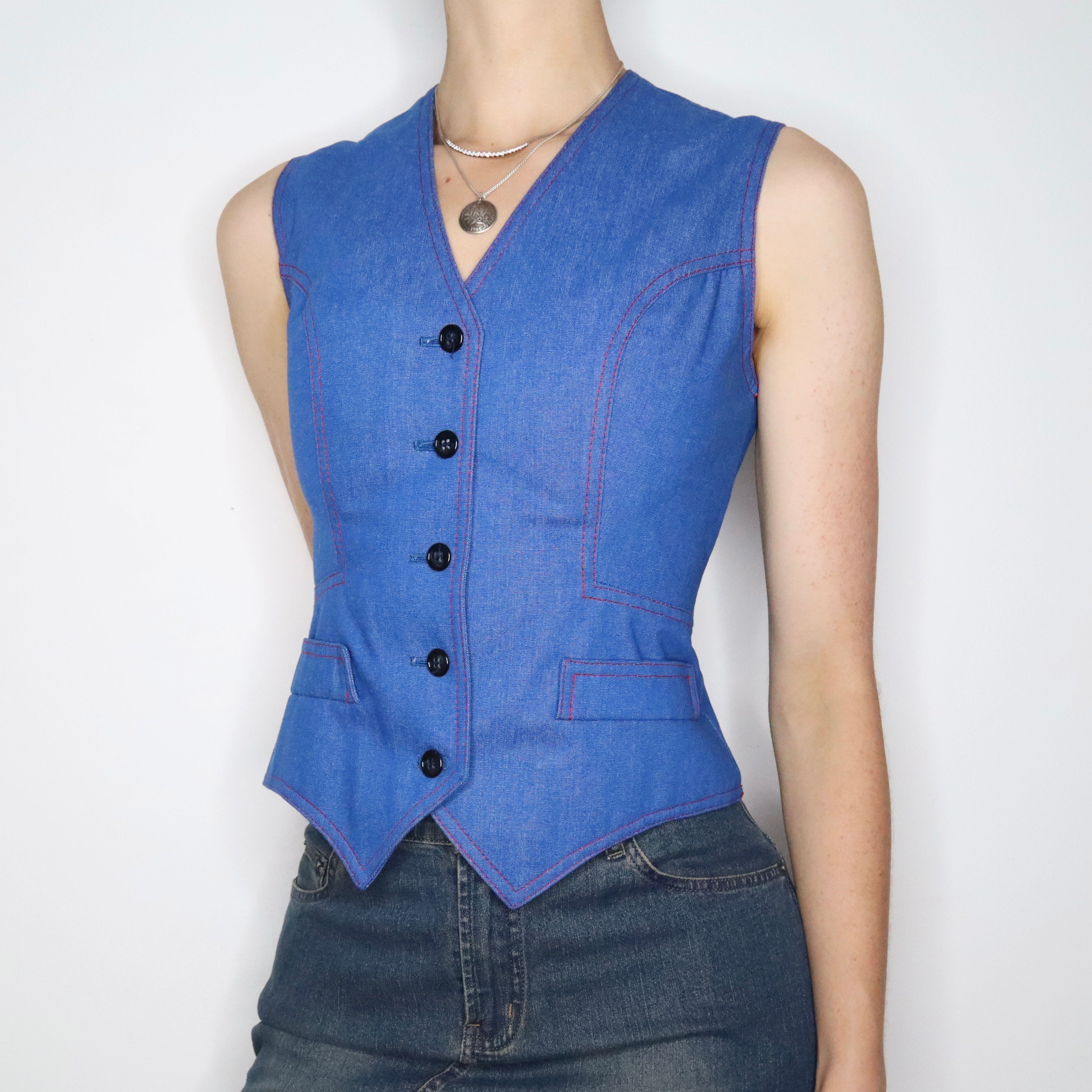 70s Denim Vest (S)