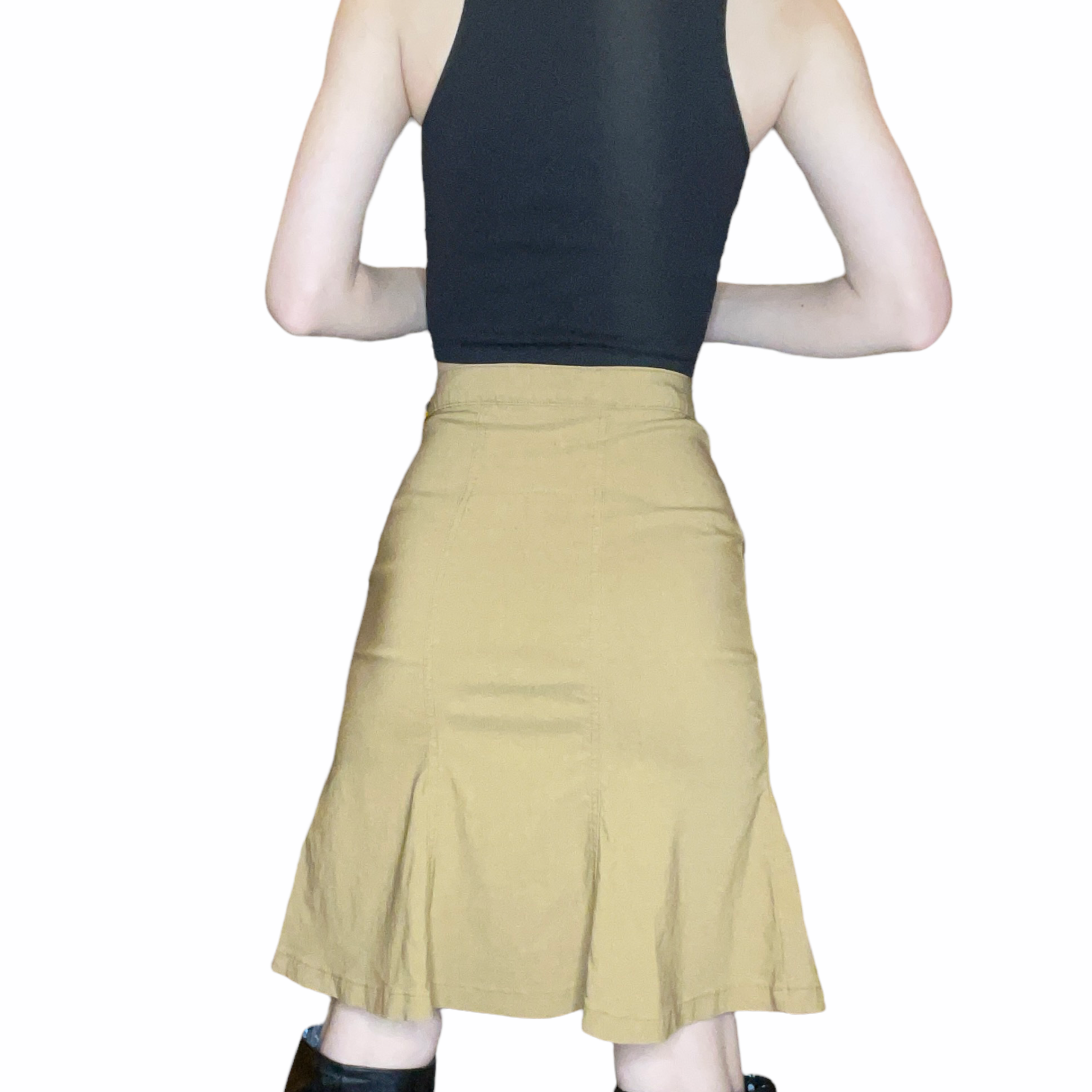 Cargo midi skirt