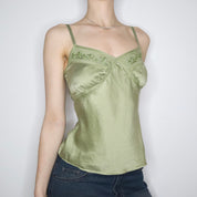 Green Silk Camisole (S-M) 