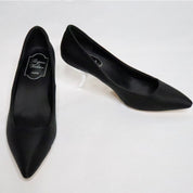 Roger Vivier Black Satin Kitten Heels (5.5-6 US/36 EU)