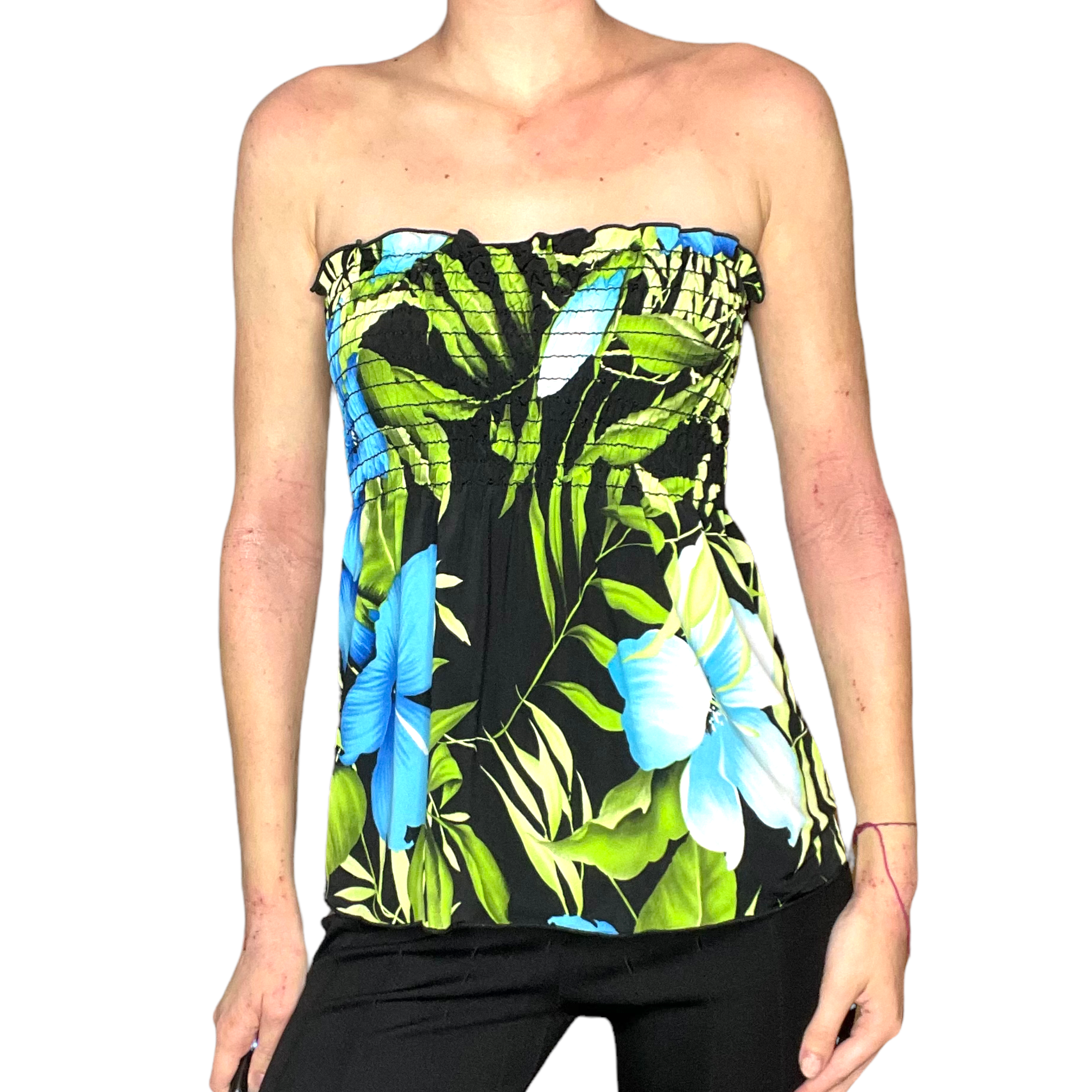 Hawaii print tube top