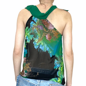 floral mesh top