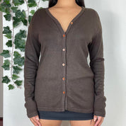 90s brown cardigan