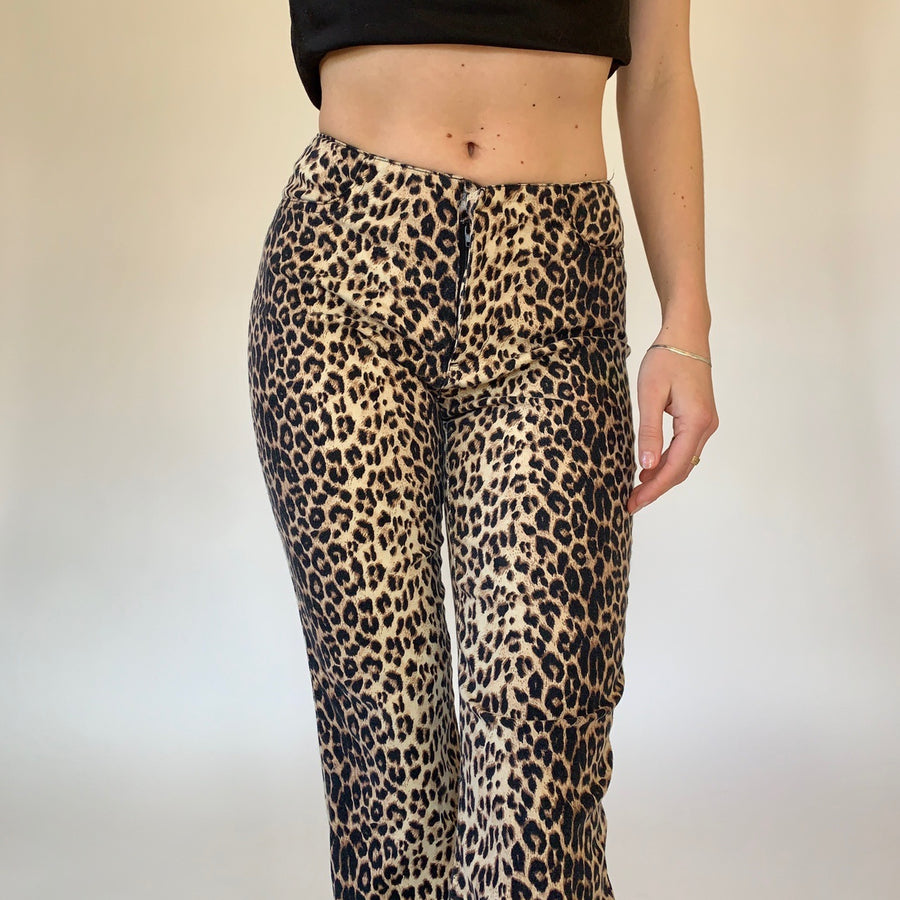 Vintage 1990s Cheetah Pants