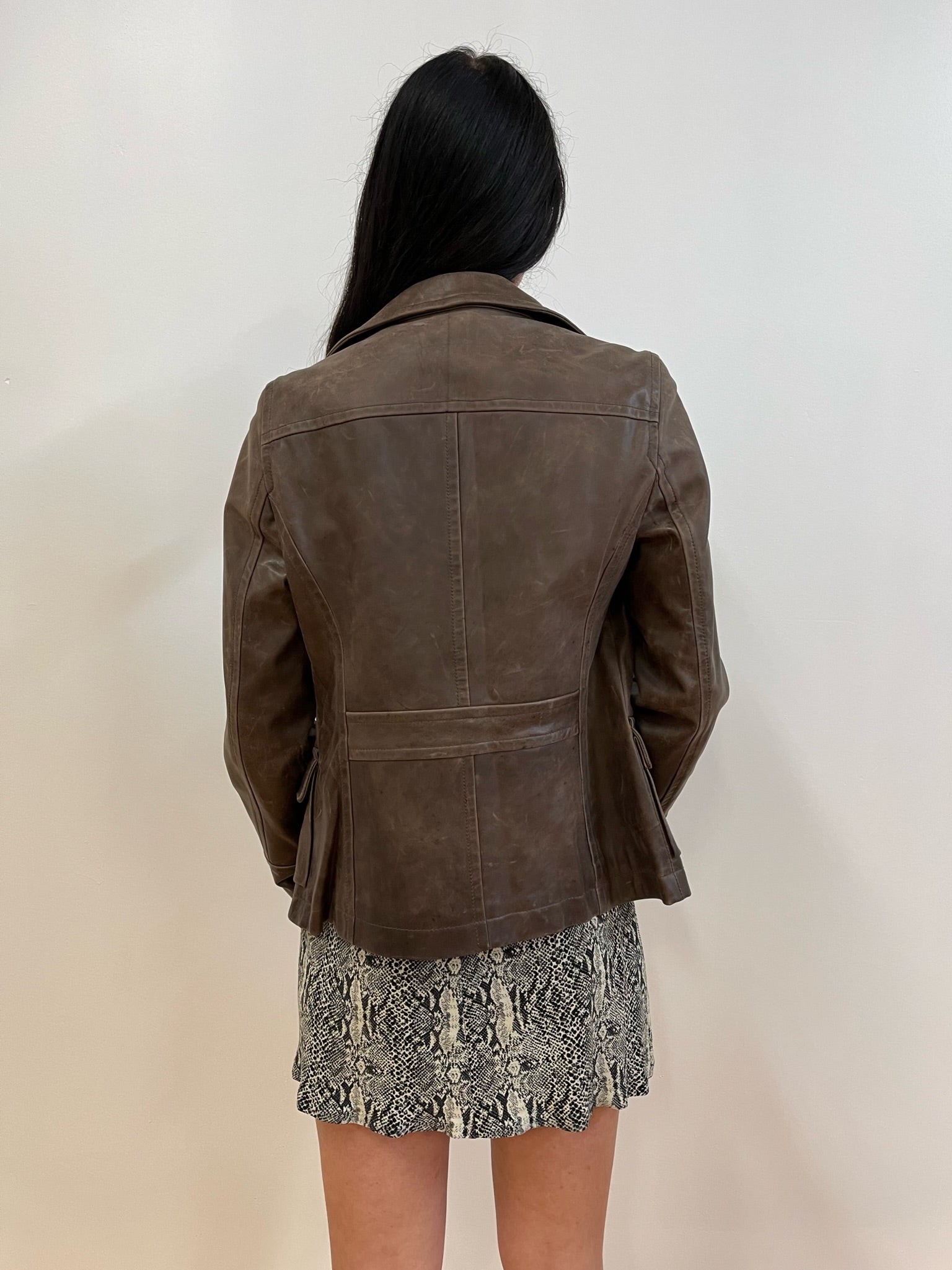 Brown leather
