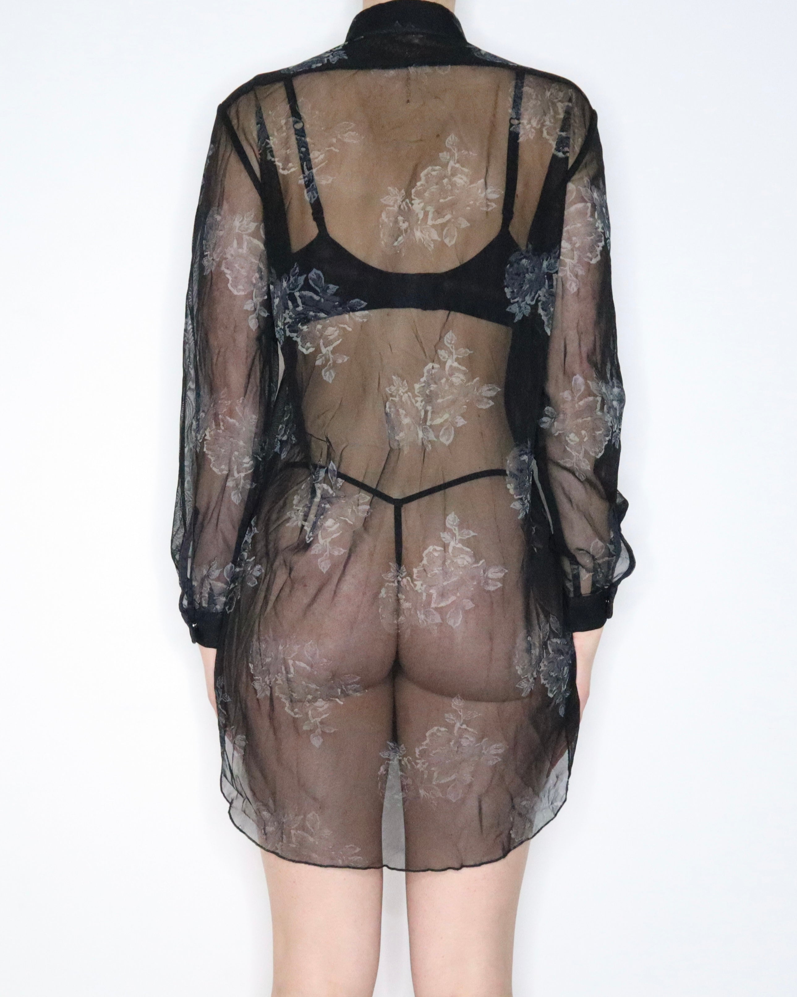Diesel Mesh Shirt Dress (Medium) 