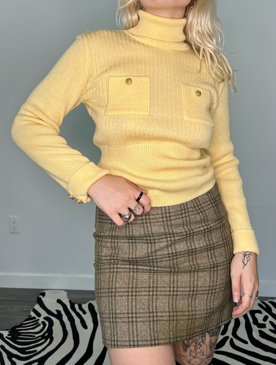 Vintage Style Turtleneck Sweater