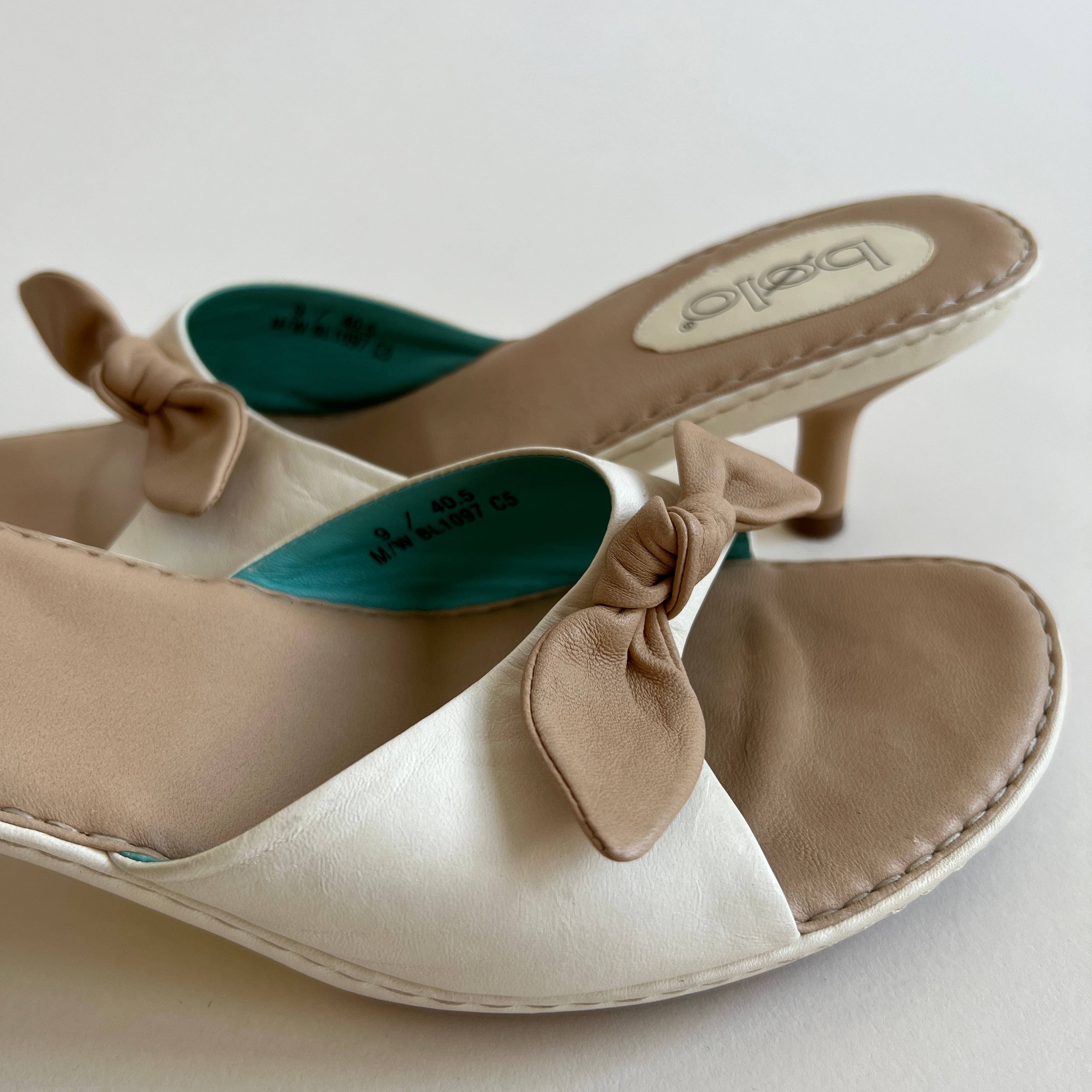 Vintage leather heels sz 9