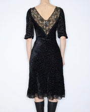 Black Midi Dress (Small) 