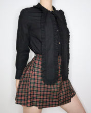 Gothic Lolita Black Blouse (Medium)