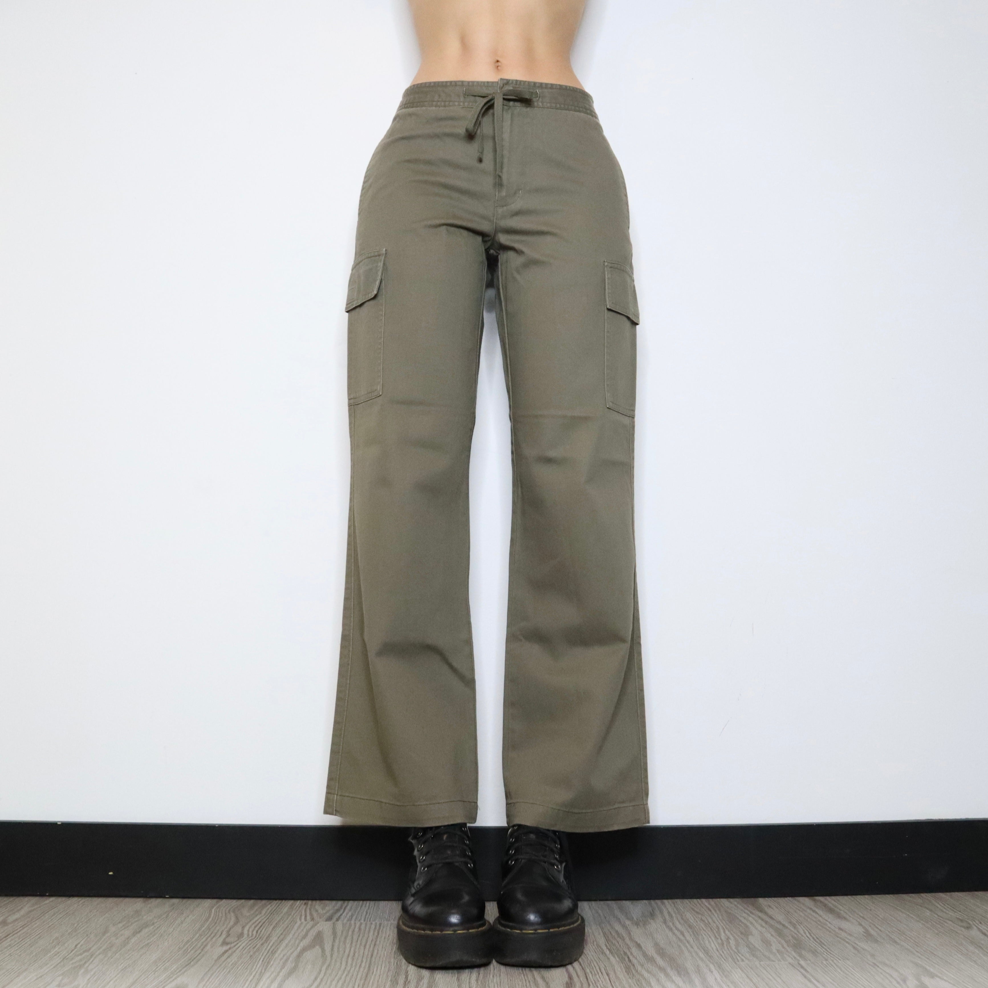 90s Khaki Cargo Pants (S)