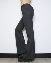 Gray Pinstripe Dress Pants (XS-S) 