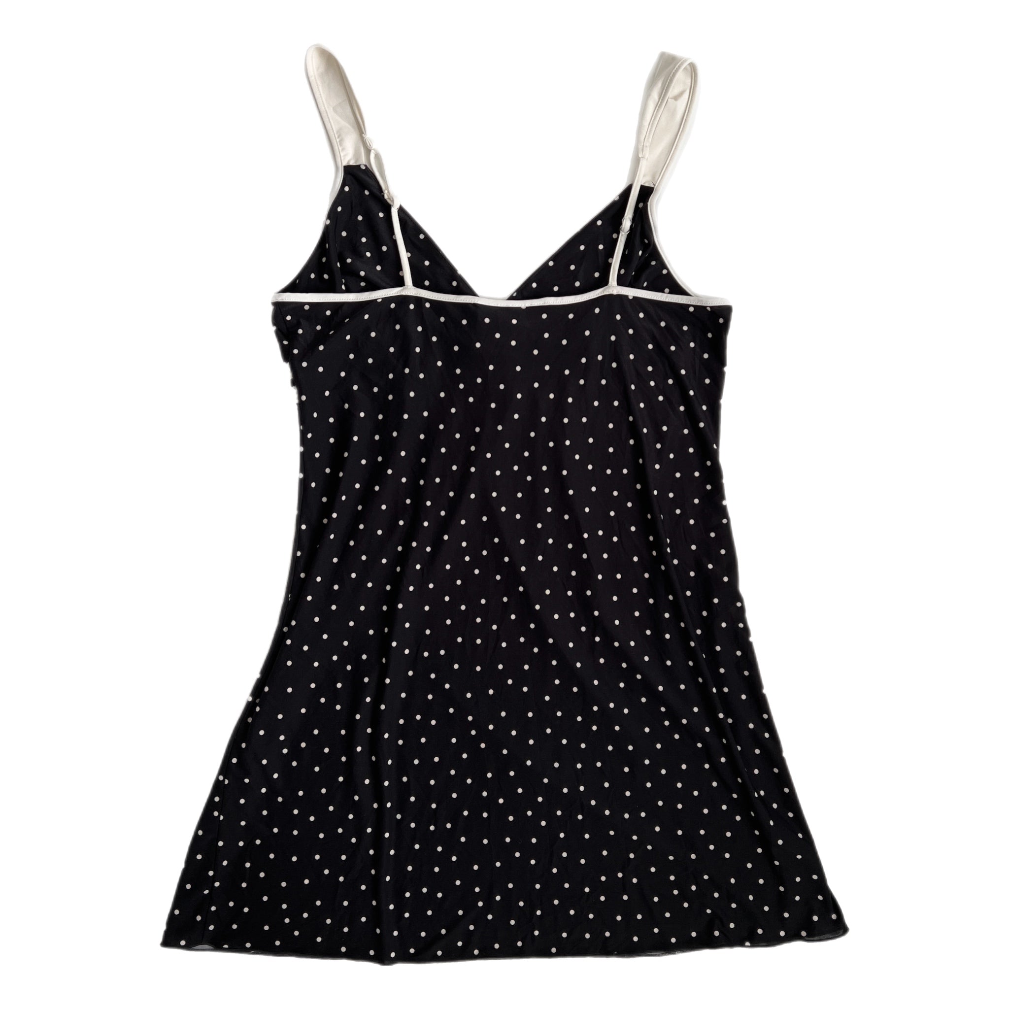 b&w polka dot slip