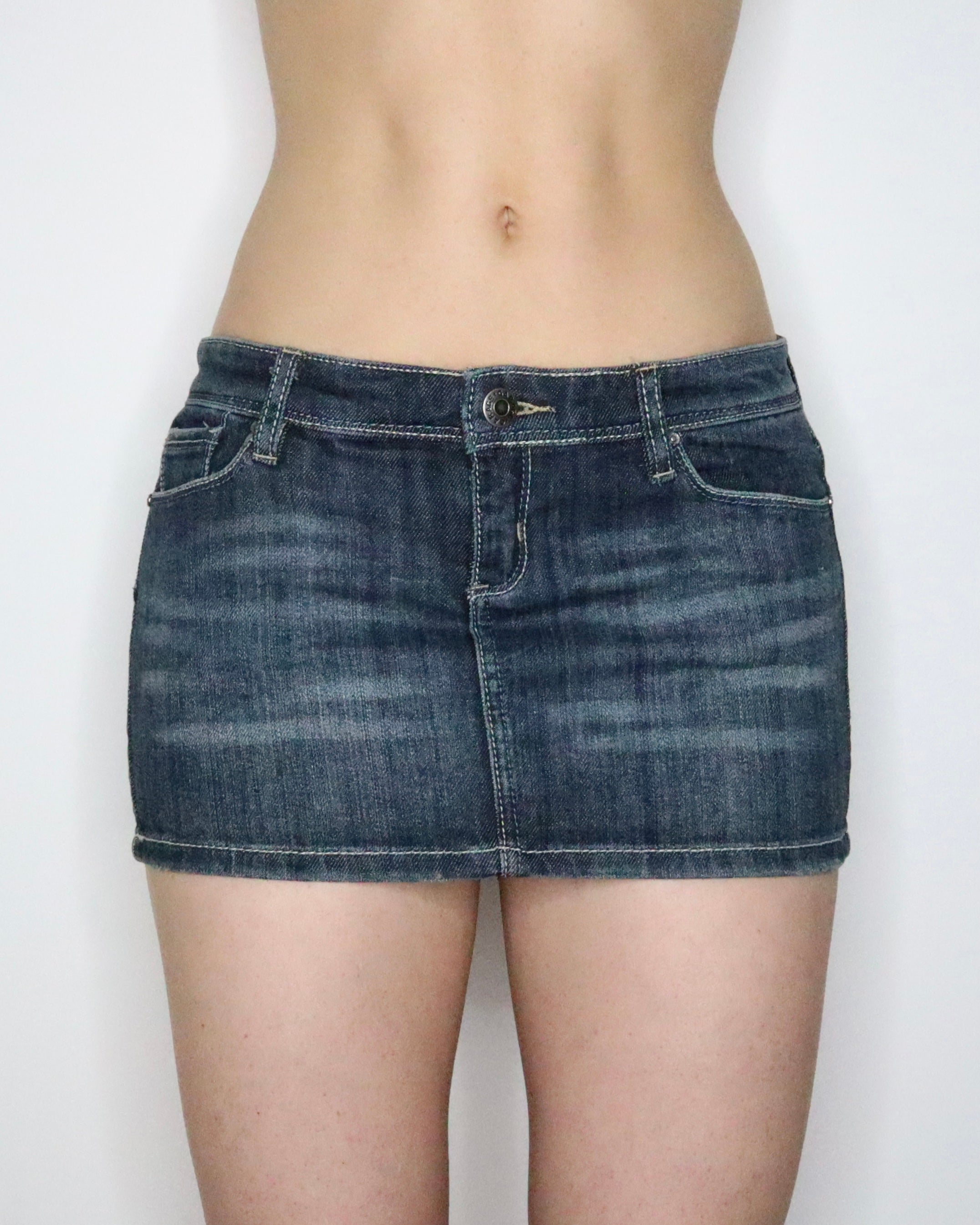 Denim Mini Skirt (XS-S) 