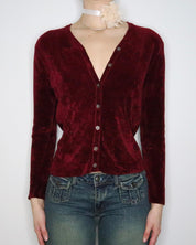 Laura Ashley Red Cardigan (Medium) 