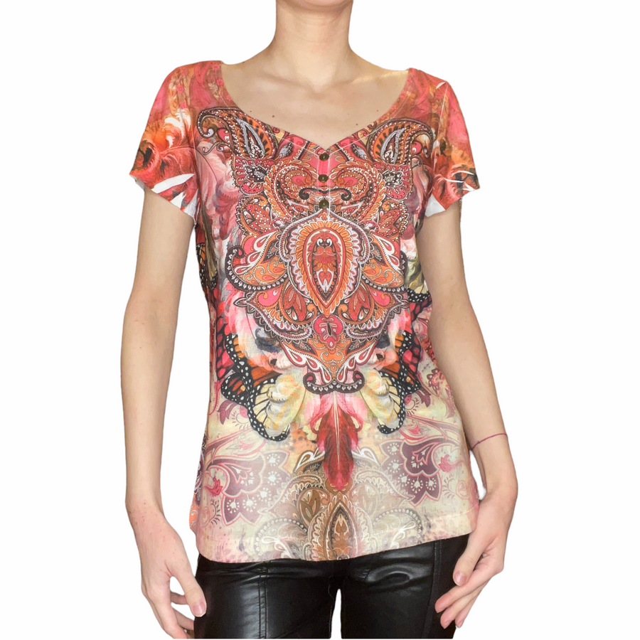 psychedelic print shirt