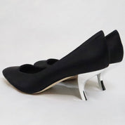 Roger Vivier Black Satin Kitten Heels (5.5-6 US/36 EU)