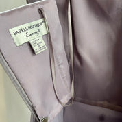 Vintage strapless lavender formal dress