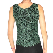 glittery paisley top