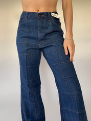 Vintage 1970s Patchwork Jeans