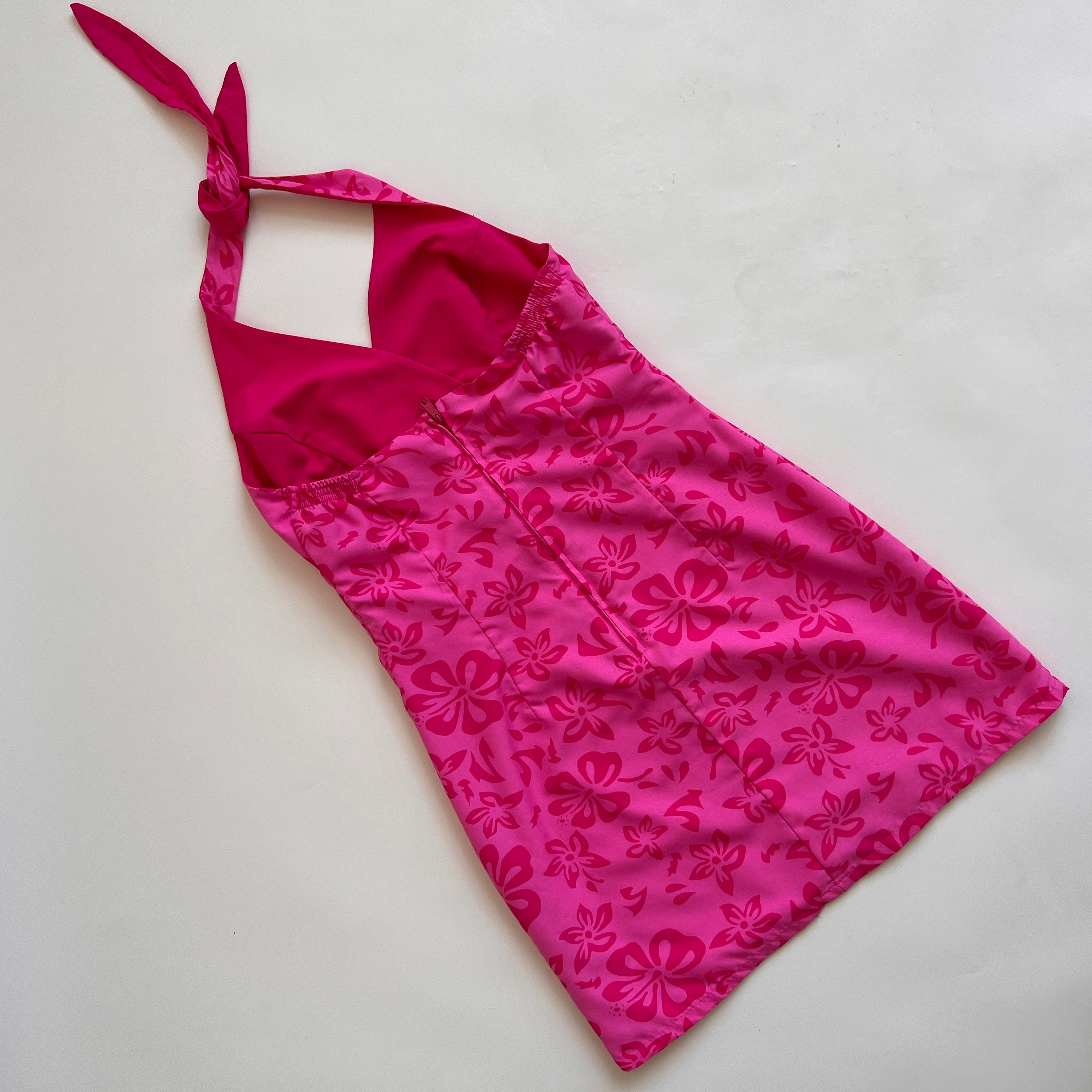 💓 Y2k tropical halter dress M/L