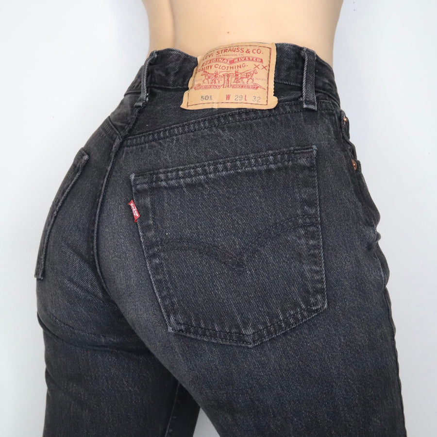 Black Levi's 501 Jeans (S-M)
