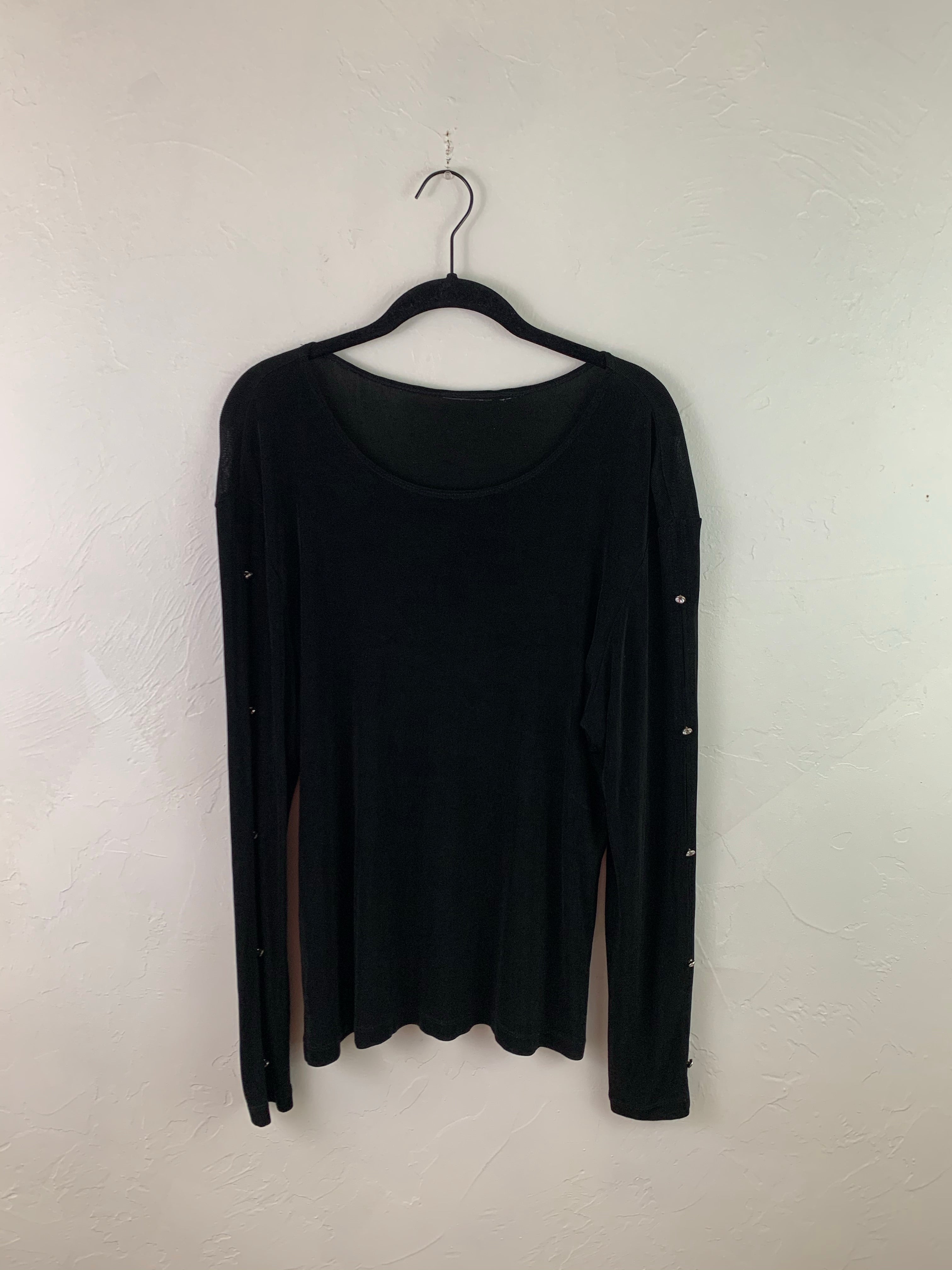 Black spandex long sleeve XL