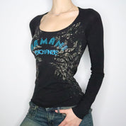 Armani Graphic Long Sleeve Top (XS-S)