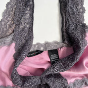 Dusty pink silk tank M