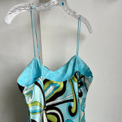 Vintage Y2K groovy print maxi dress XL