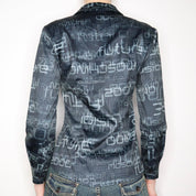Moschino Y2K Cyber Blouse (Medium)