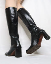 Black Knee High Boots (7 US/37 EU)