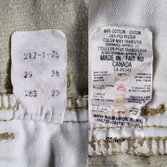 70s Beige Wide Leg Levi’s Pants (S)