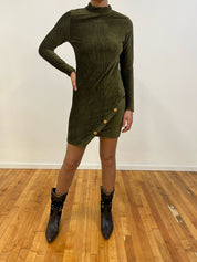 Velvet green dress
