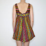 60s Flower Power Babydoll Dress (S/M)