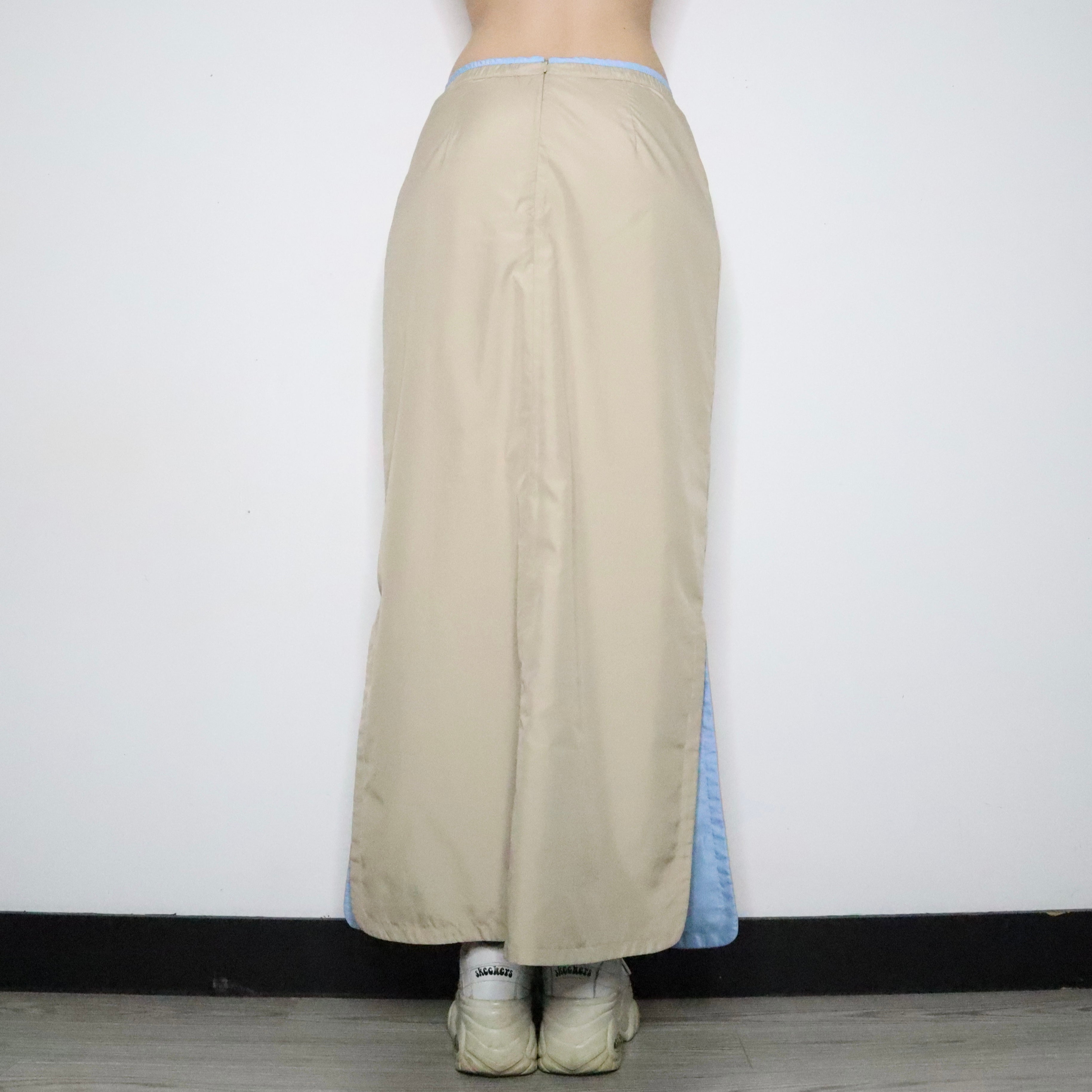 Beige Cargo Maxi Skirt (Small)