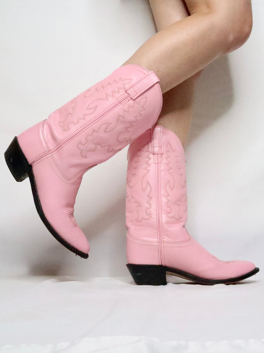 Pink Cowboy Boots (7 US)