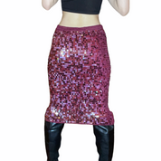 Disco midi skirt